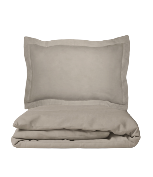 Premium Sateen Bedding Set „Taupe“. Satin bedding sets