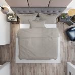 Premium Sateen Bedding Set „Taupe“. Brown bedding sets, 140x200 cm, 150x200 cm, 160x200 cm, 180x200 cm, 200x200 cm, 200x220 cm, 220x240 cm