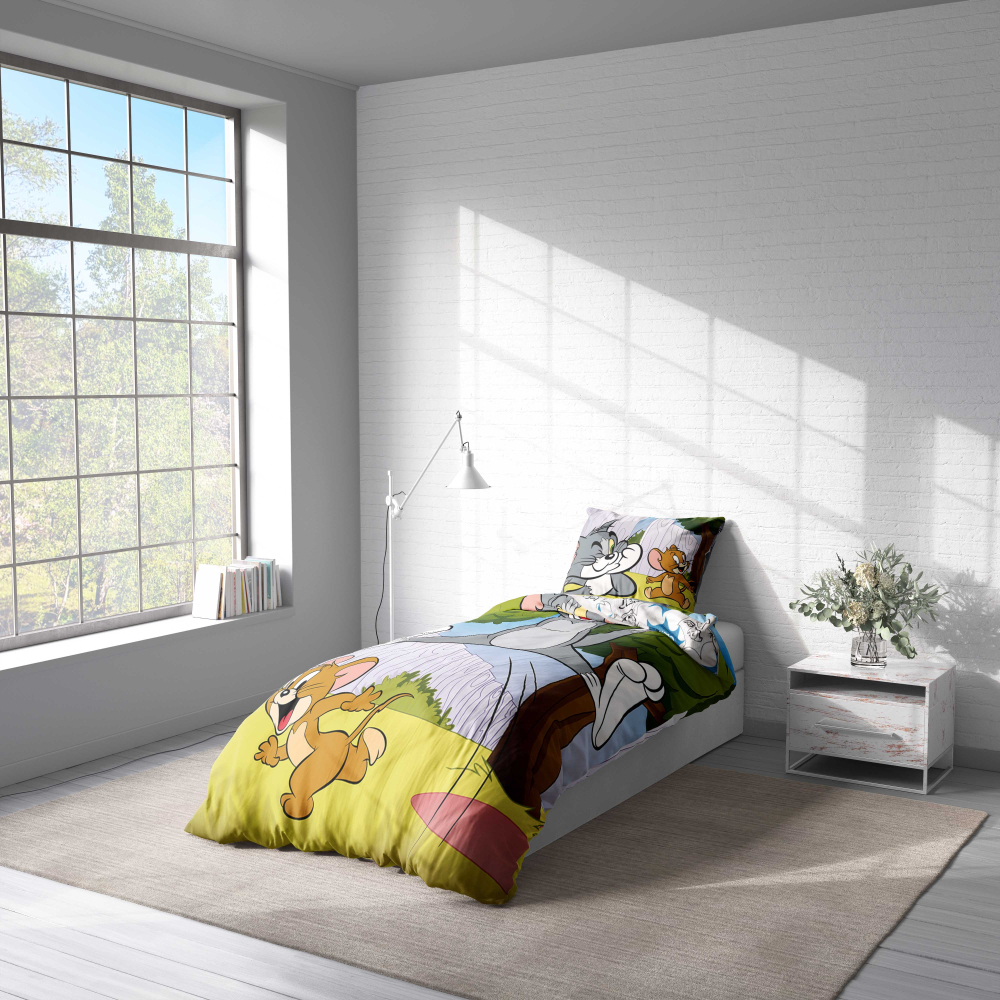  „Tom and Jerry“. Kids bedding, 140x200 cm