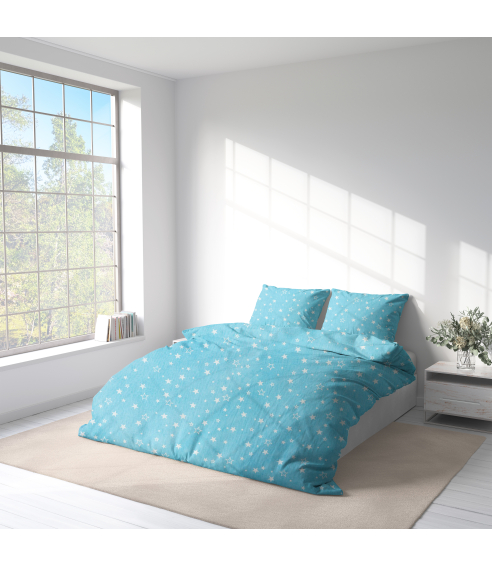 Children’s Bedding Set „Blue Stars“. Cotton bedding sets