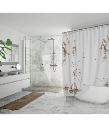 Shower curtain: how one detail changes the entire room's impression