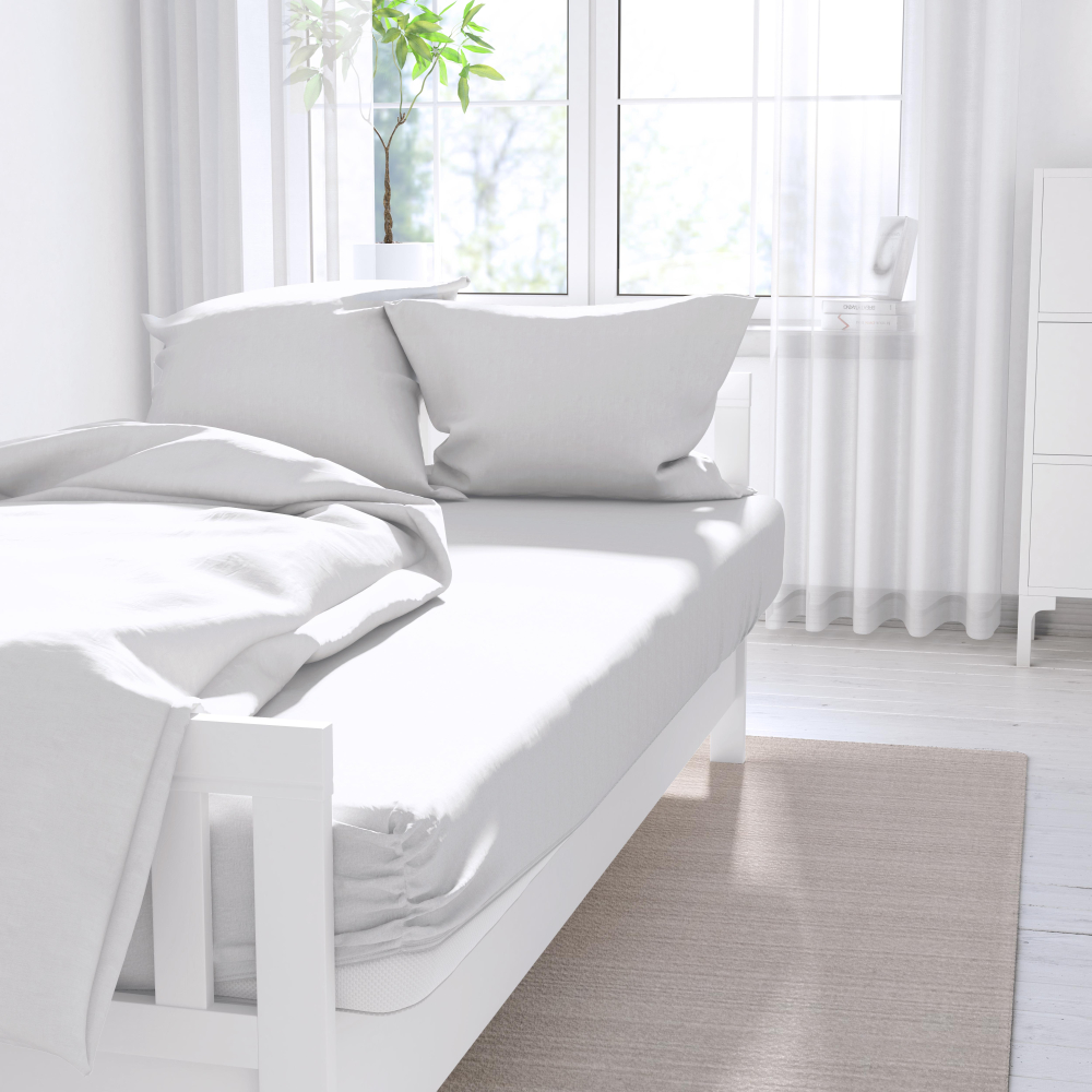 Fitted Sheet „Whisper“, 80x200 cm, 90x200 cm, 120x200 cm, 140x200 cm, 160x200 cm, 180x200 cm