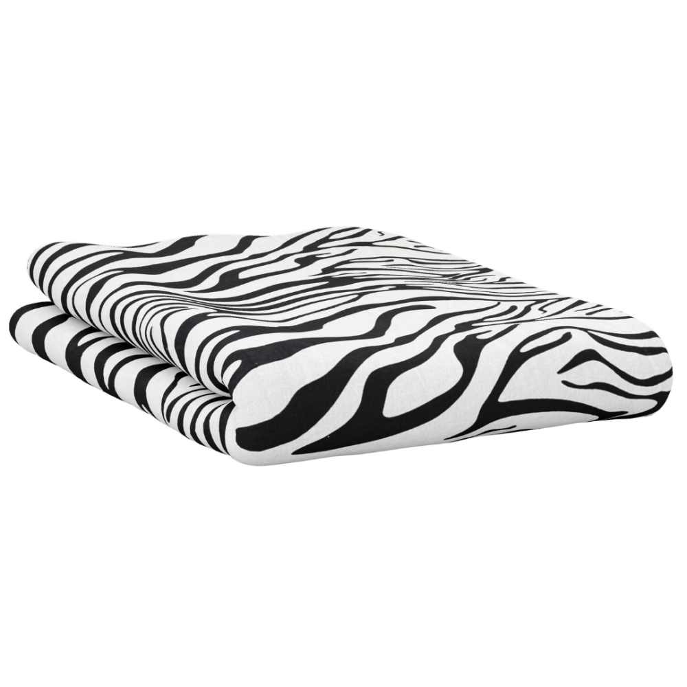 Cotton Bed Sheet „Zebra“, 150x220 cm