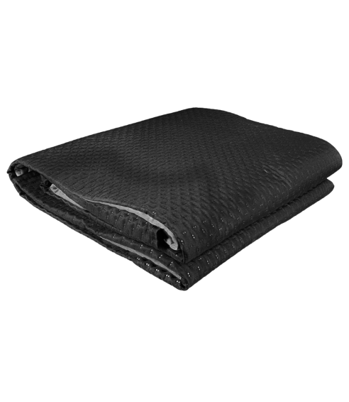 Double-sided bedspread “Black Trapuntino Bedspread”. Blankets