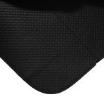 Double-sided bedspread “Black Trapuntino Bedspread”. Blankets, 170x250 cm, 200x250 cm. The black side of the bedspread emphasizes a minimalist sense of luxury, while the gray reverse side adds coziness and light.