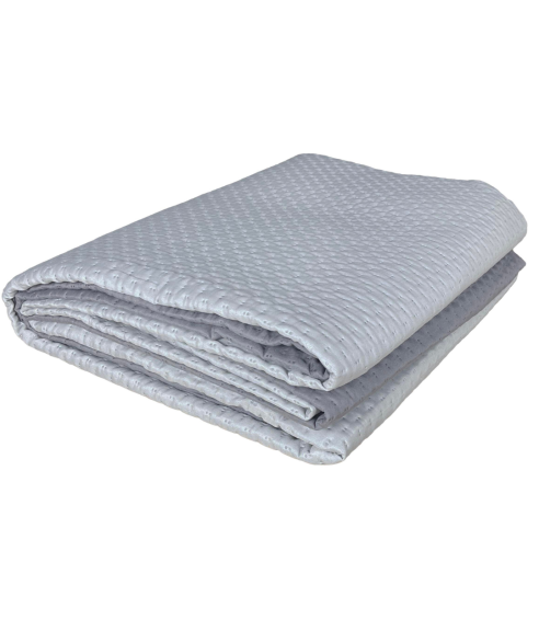Reversible Bedspread “Grey Trapuntino Bedspread”. Blankets