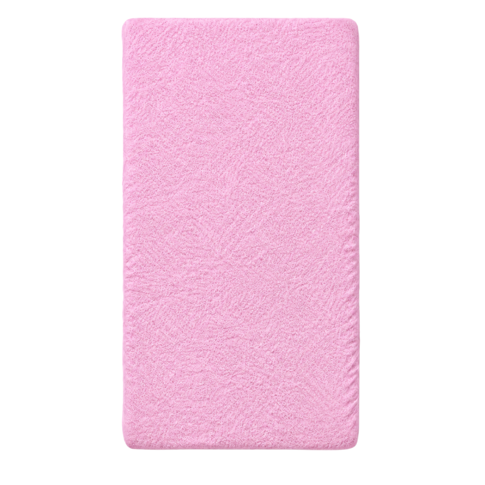 Terry fitted sheet „Ballerina frote“. Fitted sheets 180x200, 90x200 cm, 140x200 cm, 160x200 cm, 180x200 cm, 200x220 cm. Pink terry fitted sheet with an evenly textured surface. Terry fitted sheet „Ballerina frote“. Fitted sheets 180x200, 90x200 cm, 140x200 cm, 160x200 cm, 180x200 cm, 200x220 cm. Pink terry fitted sheet with an evenly textured surface.