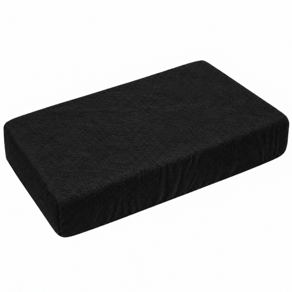 Terry fitted sheet „Black frote“. Fitted sheets 180x200, 90x200 cm, 140x200 cm, 160x200 cm, 180x200 cm, 200x220 cm. Black fitted sheet with a dense looped terry texture. Terry fitted sheet „Black frote“. Fitted sheets 180x200, 90x200 cm, 140x200 cm, 160x200 cm, 180x200 cm, 200x220 cm. Black fitted sheet with a dense looped terry texture.