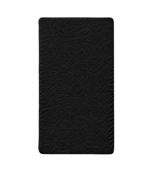 Terry fitted sheet „Black frote“. Fitted sheets 90x200