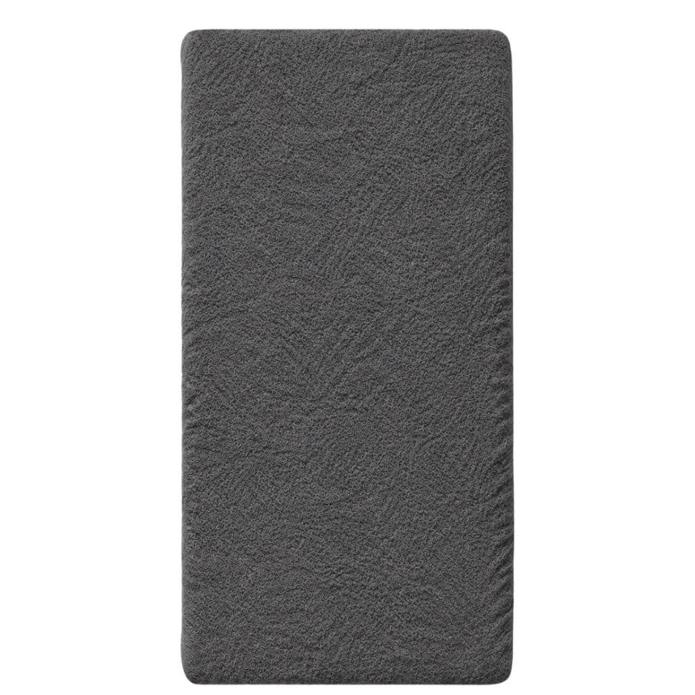 Terry fitted sheet „Dark grey frote“. Fitted sheets 180x200, 90x200 cm, 140x200 cm, 160x200 cm, 180x200 cm, 200x220 cm