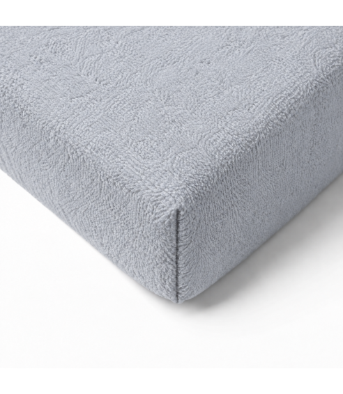 Terry fitted sheet „Grey frote“. Fitted sheets 90x200
