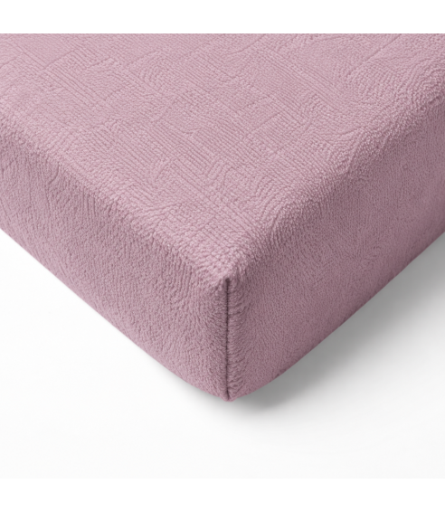 Terry fitted sheet „Hushed Rose frote“. Fitted sheets 90x200