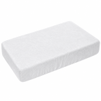 Terry fitted sheet „White frote“. Fitted sheets 180x200, 90x200 cm, 140x200 cm, 160x200 cm, 180x200 cm, 200x220 cm. White fitted sheet with a fine looped terry texture. Terry fitted sheet „White frote“. Fitted sheets 180x200, 90x200 cm, 140x200 cm, 160x200 cm, 180x200 cm, 200x220 cm. White fitted sheet with a fine looped terry texture.