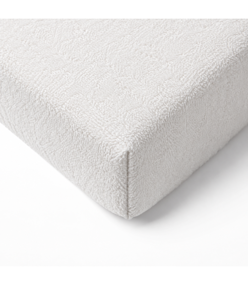 Terry fitted sheet „White frote“. Fitted sheets 90x200
