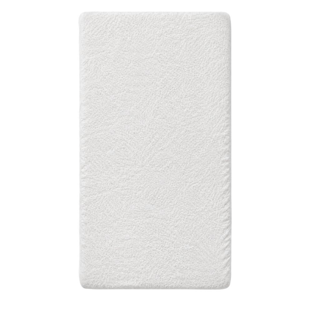 Terry fitted sheet „White frote“. Fitted sheets 180x200, 90x200 cm, 140x200 cm, 160x200 cm, 180x200 cm, 200x220 cm. White terry fitted sheet covered with dense, fine loops. Terry fitted sheet „White frote“. Fitted sheets 180x200, 90x200 cm, 140x200 cm, 160x200 cm, 180x200 cm, 200x220 cm. White terry fitted sheet covered with dense, fine loops.