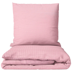 Cotton seersucker bedding set "Kora Dusty Rose". Seersucker bedding sets, 140x200 cm, 150x200 cm, 160x200 cm, 180x200 cm, 200x200 cm, 200x220 cm. Pink solid bedding set with subtle pattern