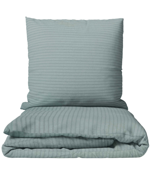 Cotton seersucker bedding set "Kora Jade". Cotton bedding sets