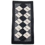 Rug “Black Diamond Mosaic Rug”. Bath mats, 70x140 cm