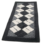 Rug “Black Diamond Mosaic Rug”. Bath mats, 70x140 cm