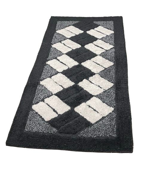 Rug “Black Diamond Mosaic Rug”. Bath mats