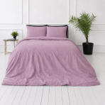 Linen bedding set „Linen Blushfade“. Bedding sets 150x200, 140x200 cm, 150x200 cm, 160x200 cm, 180x200 cm, 200x200 cm, 200x220 cm, 220x240 cm. Pastel grape bedding with a lightly textured surface. Linen bedding set „Linen Blushfade“. Bedding sets 150x200, 140x200 cm, 150x200 cm, 160x200 cm, 180x200 cm, 200x200 cm, 200x220 cm, 220x240 cm. Pastel grape bedding with a lightly textured surface.