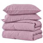 Linen bedding set „Linen Blushfade“. Bedding sets 150x200, 140x200 cm, 150x200 cm, 160x200 cm, 180x200 cm, 200x200 cm, 200x220 cm, 220x240 cm. Soft grape-coloured bedding set with a subtle tonal texture. Linen bedding set „Linen Blushfade“. Bedding sets 150x200, 140x200 cm, 150x200 cm, 160x200 cm, 180x200 cm, 200x200 cm, 200x220 cm, 220x240 cm. Soft grape-coloured bedding set with a subtle tonal texture.