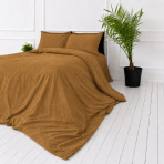 Linen Bedding Set „Linen Mustard“. Bedding sets 150x200, 140x200 cm, 150x200 cm, 160x200 cm, 180x200 cm, 200x200 cm, 200x220 cm, 220x240 cm. Rich brown-mustard bedding set with a modern and calm design. Linen Bedding Set „Linen Mustard“. Bedding sets 150x200, 140x200 cm, 150x200 cm, 160x200 cm, 180x200 cm, 200x200 cm, 200x220 cm, 220x240 cm. Rich brown-mustard bedding set with a modern and calm design.