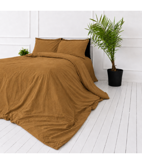 Linen Bedding Set „Linen Mustard“. Linen bedding sets