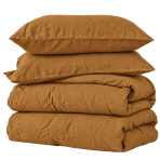 Linen Bedding Set „Linen Mustard“. Bedding sets 150x200, 140x200 cm, 150x200 cm, 160x200 cm, 180x200 cm, 200x200 cm, 200x220 cm, 220x240 cm. Mustard brown bedding set with a subtle tonal pattern. Linen Bedding Set „Linen Mustard“. Bedding sets 150x200, 140x200 cm, 150x200 cm, 160x200 cm, 180x200 cm, 200x200 cm, 200x220 cm, 220x240 cm. Mustard brown bedding set with a subtle tonal pattern.