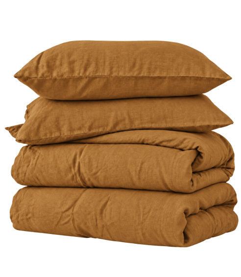 Linen Bedding Set „Linen Mustard“. Linen bedding sets