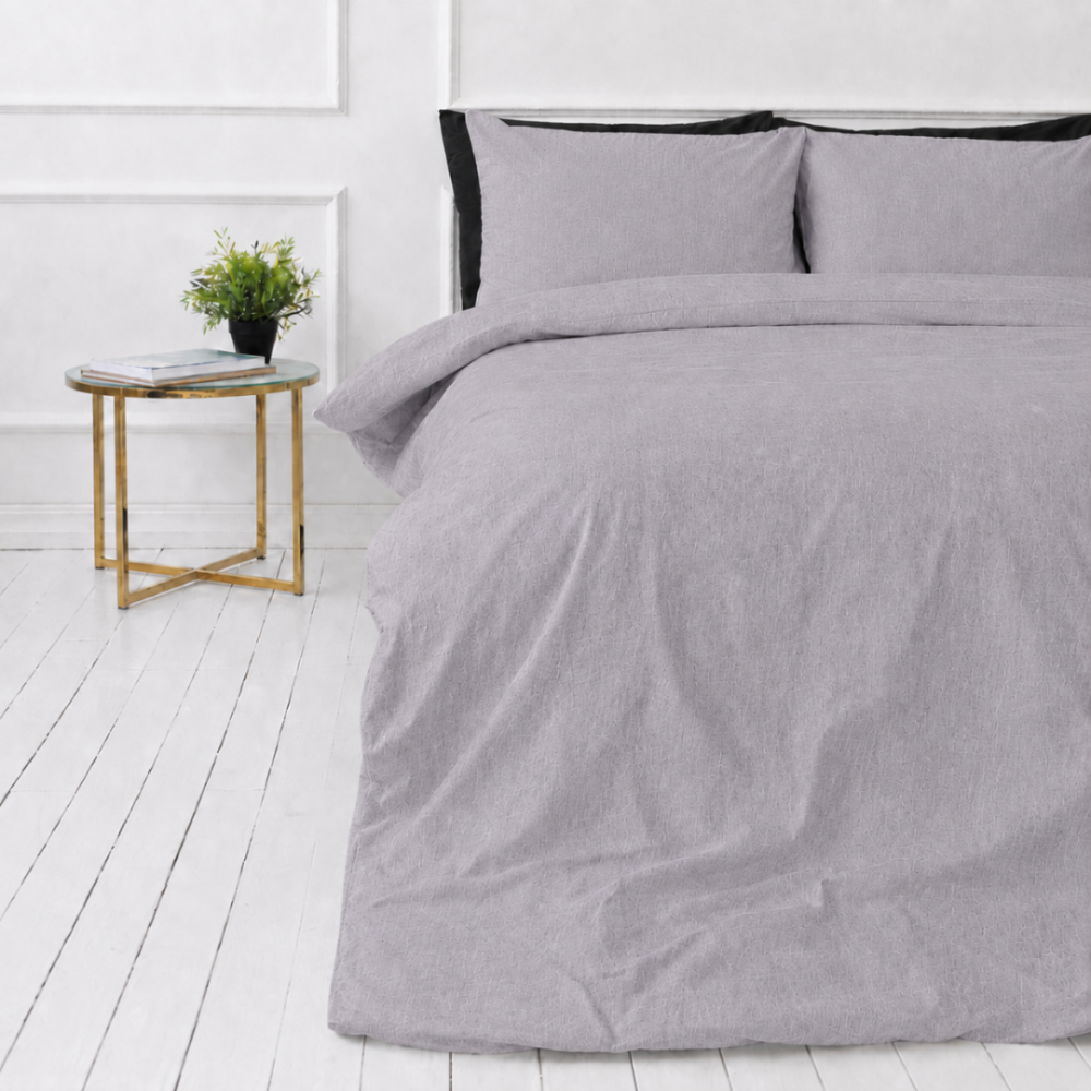 Linen Bedding Set „Linen Pearl“. Bedding sets 150x200, 140x200 cm, 150x200 cm, 160x200 cm, 180x200 cm, 200x200 cm, 200x220 cm, 220x240 cm. Elegant grey-lilac bedding set with a delicate tonal pattern. Linen Bedding Set „Linen Pearl“. Bedding sets 150x200, 140x200 cm, 150x200 cm, 160x200 cm, 180x200 cm, 200x200 cm, 200x220 cm, 220x240 cm. Elegant grey-lilac bedding set with a delicate tonal pattern.