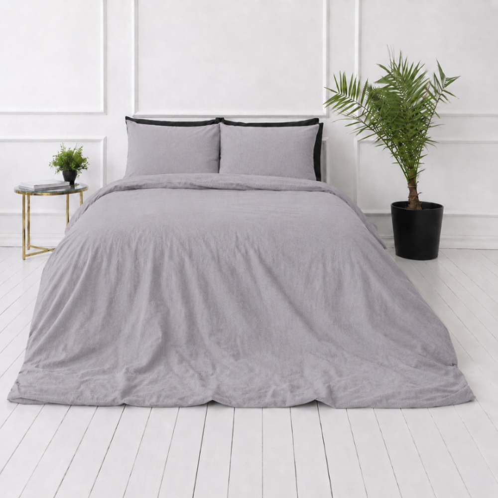 Linen Bedding Set „Linen Pearl“. Bedding sets 150x200, 140x200 cm, 150x200 cm, 160x200 cm, 180x200 cm, 200x200 cm, 200x220 cm, 220x240 cm. Pastel grey-violet bedding set for a minimalist bedroom interior. Linen Bedding Set „Linen Pearl“. Bedding sets 150x200, 140x200 cm, 150x200 cm, 160x200 cm, 180x200 cm, 200x200 cm, 200x220 cm, 220x240 cm. Pastel grey-violet bedding set for a minimalist bedroom interior.