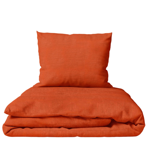 Linen Bedding Set “Linen Orange”. Linen bedding sets