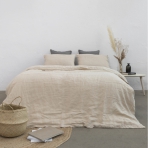Linen Bedding Set „Linen sepia“. Bedding sets 150x200, 140x200 cm, 150x200 cm, 160x200 cm, 180x200 cm, 200x200 cm, 200x220 cm, 220x240 cm