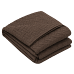 Bedspread “Bedspread Brunette”. Blankets, 210x240 cm. Dark brown bedspread with a fine geometric quilted pattern Bedspread “Bedspread Brunette”. Blankets, 210x240 cm. Dark brown bedspread with a fine geometric quilted pattern