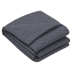 Bedspread “Bedspread Graphite”. Blankets, 210x240 cm. Dark grey bedspread with a fine geometric quilted pattern Bedspread “Bedspread Graphite”. Blankets, 210x240 cm. Dark grey bedspread with a fine geometric quilted pattern