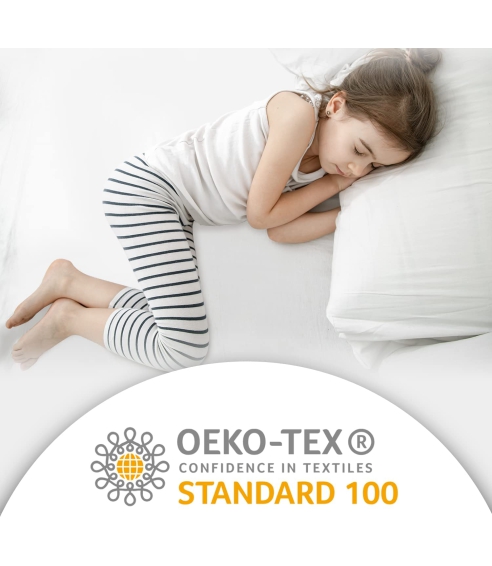 Cotton Fitted Sheet „Grey sky“. Fittedsheets