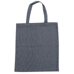 Shopping bag „Urban Denim“. Dark grey shopping bag made from smooth, solid-colour fabric.