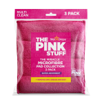Microfibre cloths “Pink Stuff Microfibre”. Kitchen towels, 30x30 cm. Soft pink microfibre cloth for effective and gentle cleaning, ideal for various surfaces and dusting tasks.