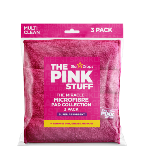 Microfibre cloths “Pink Stuff Microfibre”. Kitchen cloths