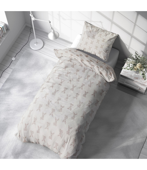 Muslin Bedding Set “Sweet Bunny Rest”. Cotton bedding sets