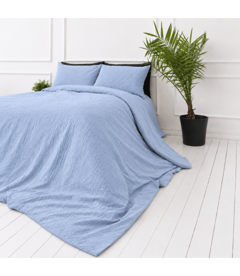Muslin bedding set „Blue muslin“. Kids bedding