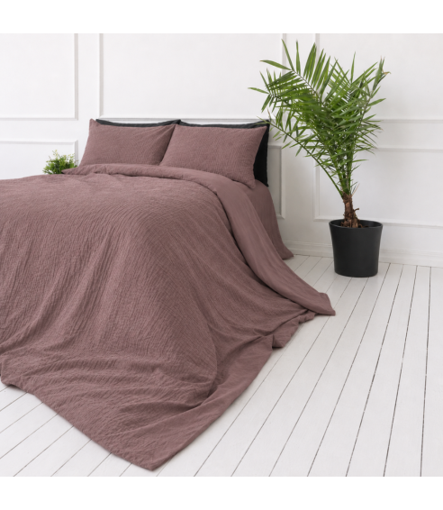 Muslin bedding set „Brown muslin“. Bedding sets 200x200