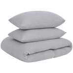 Muslin bedding set „Grey muslin“. Bedding sets, 200x200 cm, 200x220 cm. Light grey muslin bedding set with a crinkled texture Muslin bedding set „Grey muslin“. Bedding sets, 200x200 cm, 200x220 cm. Light grey muslin bedding set with a crinkled texture