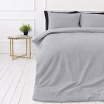 Muslin bedding set „Grey muslin“. Bedding sets, 200x200 cm, 200x220 cm. Solid silver grey bedding made from textured muslin Muslin bedding set „Grey muslin“. Bedding sets, 200x200 cm, 200x220 cm. Solid silver grey bedding made from textured muslin