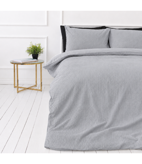 Muslin bedding set „Grey muslin“. Bedding sets 200x200