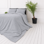 Muslin bedding set „Grey muslin“. Bedding sets, 200x200 cm, 200x220 cm. Soft grey bedding set with a naturally crinkled surface Muslin bedding set „Grey muslin“. Bedding sets, 200x200 cm, 200x220 cm. Soft grey bedding set with a naturally crinkled surface