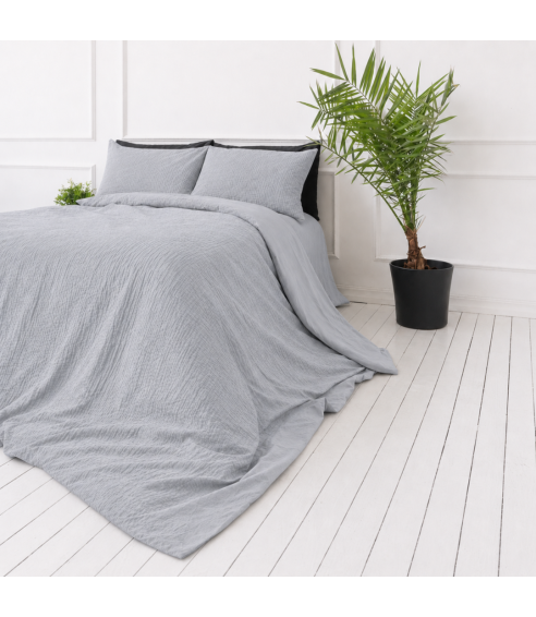 Muslin bedding set „Grey muslin“. Bedding sets 200x200
