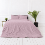 Muslin bedding set „Rose muslin“. Bedding sets, 140x200 cm, 150x200 cm, 160x200 cm. Pink pillowcases and duvet cover with a matching crinkled texture. Muslin bedding set „Rose muslin“. Bedding sets, 140x200 cm, 150x200 cm, 160x200 cm. Pink pillowcases and duvet cover with a matching crinkled texture.