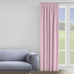 Blackout Curtains “Powder”, 150x275 cm. Delicate pink curtains adding a soft and feminine touch to your space.